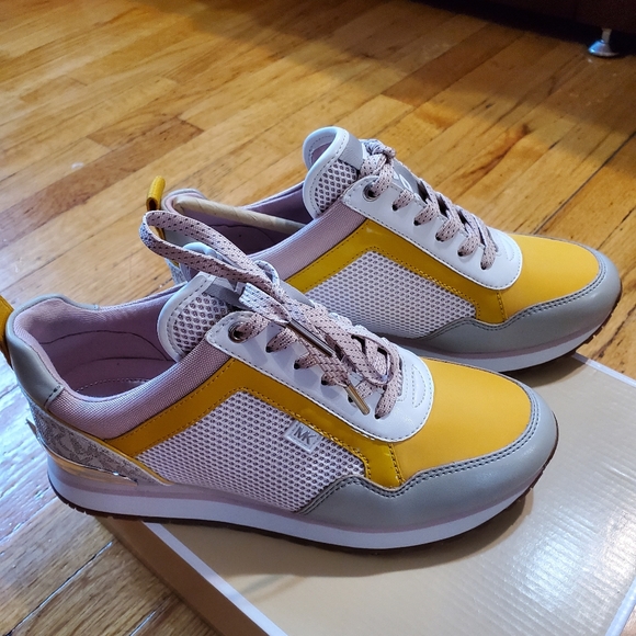 michael kors yellow sneakers